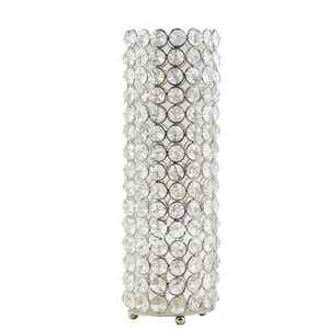 Vase à fleurs en métal fait main avec 100% perles de cristal faites à la main pour décor de table dans le salon chambre jardin extérieur usage domestique - Product Image 4