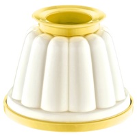 Afossa Gele Pudding Cakevorm Home Dessertbereiding Anti-aanbaklaag Deksels Keuken 9x9x12 CM Milieuvriendelijk Hittebestendig PP+PE