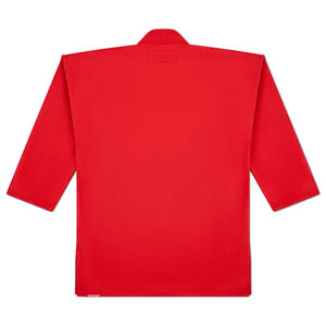 En rouge couleur unie meilleure vente qualité supérieure respirant nouvelle conception hommes portent le Taekwondo uniforme - Product Image 5