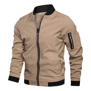 Compre Chaquetas Personalizadas con Logotipo, Chaqueta de Hombre a Prueba de Viento, Chaqueta Casual de Manga Larga para Otoño, Chaqueta Bomber - Product Image 4