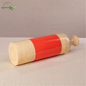 Color Coated Spun Bamboo Art Deco Coiled Handmade Eco-Friendly Tabletop <b>Decorative</b> <b>Vase</b> - Product Image 2