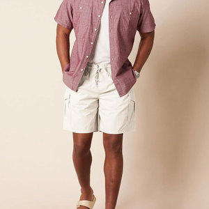 Venta caliente de moda de la calle pantalones cortos de cintura elástica hombres fabricante logotipo personalizado 2024 Fábrica al por mayor logotipo personalizado impresión corto - Product Image 6