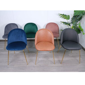 Modern <b>Makeup</b> <b>Vanity</b> Chair with Gold-Iron Legs & Multi-Colored Cushion Lighted Mirror-GTD007 - Product Image 5