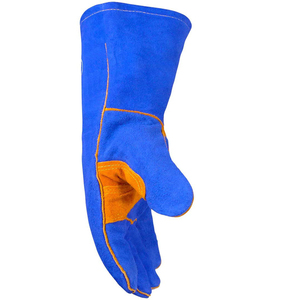 Precio de fábrica, guante de barbacoa resistente al fuego y al calor, guantes de soldadura de cuero - Product Image 2