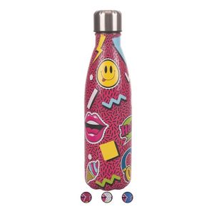 Borraccia Termica in Acciaio Inossidabile da 500ml con Isolamento Sottovuoto in PC, Design Pop, per Viaggi, 24 Ore - Product Image 1