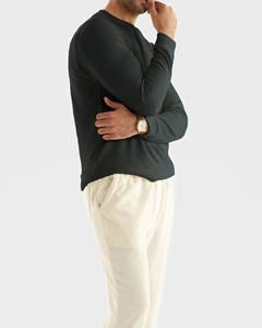 เสื้อกันหนาวคอกลมสำหรับผู้ชายผ้าฟลีซผ้าโพลีเอสเตอร์/ คอปกปรับแต่งโลโก้ได้ตามต้องการสำหรับฤดูใบไม้ผลิ - Product Image 3