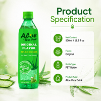 Offre Spéciale boisson à l'aloe vera aromatisée à l'usine chinoise contient de la pulpe d'aloe vera véritable 500ml boisson