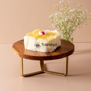 Elegante soporte de pastel de madera para exhibición de postres de fiesta de boda decoración de cocina rústica Tradebyd - Product Image 1