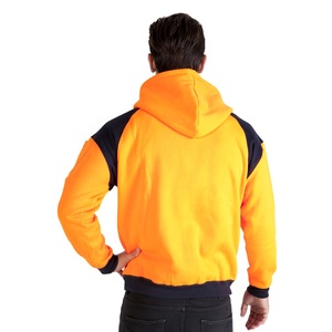 เสื้อมีฮู้ดมีซิปสำหรับผู้ชายโอเวอร์ไซส์มีฮู้ดแบบรูดซิปรูดผ้าฝ้าย GSM 450สำหรับเสื้อผ้าฤดูหนาว - Product Image 3