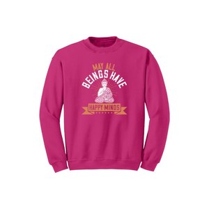 Sweat-shirt en mélange de coton avec des thèmes de bouddha imprimés Style décontracté 12 options de couleur 260-280 Placement de conception personnalisable GSM lourd - Product Image 6