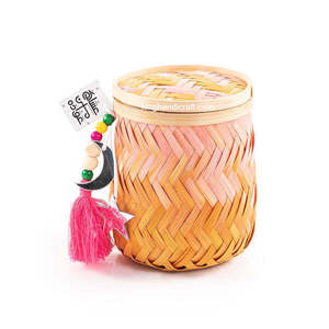 Handmade Eco-Friendly Circle <b>Storage</b> <b>Basket</b> for Ramadan Eid | Artisan Craft Packaging for Holiday Presents Souvenirs Festive - Product Image 1