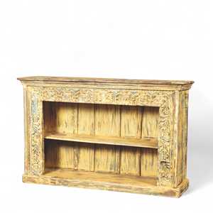 Étagère à livres en bois traditionnelle, étagère à livres vintage, élégance artisanale, salon, décoration à assortir - MOQ 1 conteneur uniquement - Product Image 5
