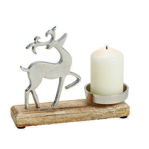 Menorah votive en métal et verre décoratif maison - Product Image 6