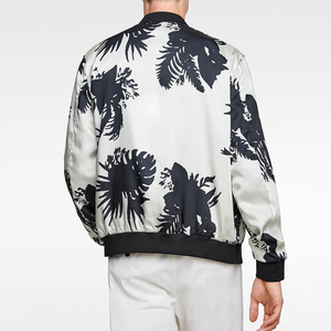 Chaqueta Bomber para Hombre de Alta Calidad al por Mayor, en Tela Satinada con Cuello Alto, Ligera, Servicios OEM, Chaqueta Bomber de Invierno - Product Image 4
