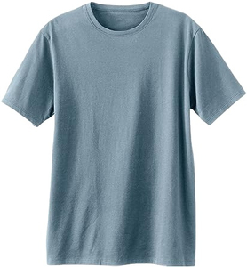 เสื้อยืดผู้ชายผ้าฝ้าย 100% คุณภาพสูง น้ำหนักเบา คอกลม แขนสั้น สไตล์ลำลอง สตรีทแวร์ สีพื้น ระบายอากาศได้ดี ปรับแต่งได้ - Product Image 1