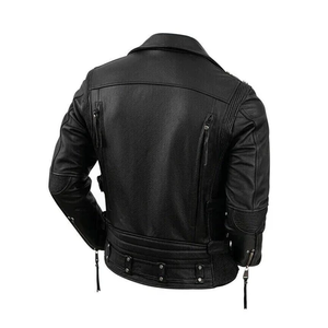 Chaquetas de Cuero Vacuno para Hombre, Nueva Colección 2024, Estilo Urbano, Transpirables, de Alta Calidad, con Cuello Mao, Impermeables y Ecológicas - Product Image 2