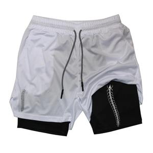 OEM 2 In 1 Anime Performance <b>Shorts</b> Factory | Quick Dry Training Gym <b>Shorts</b> With Built In <b>Compression</b> Liner Men <b>Women</b> Wholesale - Product Image 5