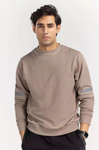 Sudadera con cuello redondo de lana para hombre, Jersey de manga larga, de colores sólidos, nueva, venta al por mayor, 2022 - Product Image 3