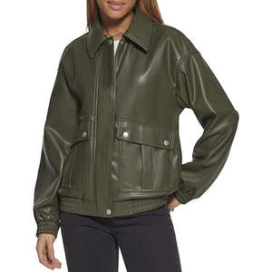 Vente en gros de manteaux pour femmes épais et chauds pour l'hiver veste en cuir pour femmes à la mode grande taille confortable prix raisonnable - Product Image 6