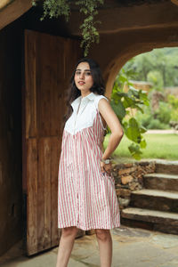 ชุดแม็กซี่เดรสทรงตรงสไตล์ทันสมัยเป็นของขวัญวันเกิดชุดโบฮีเมียนหรูหรา100% ซักได้เอวธรรมชาติ - Product Image 5