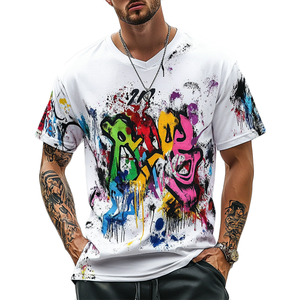 เสื้อยืดคอกลมระบายอากาศได้ดีแบบสตรีทแวร์ไซส์ใหญ่พิเศษพร้อมโลโก้ออกแบบได้ตามต้องการ - Product Image 3