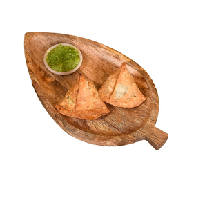 Assiette à feuilles en bois Dessert Plateaux de service Plateaux pour ustensiles de cuisine et restaurants au meilleur prix - Product Image 1