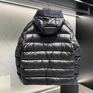 Veste matelassée rétro chaude et ample, couleur unie, fermeture éclair, imperméable, basique, automne-hiver, personnalisable, style streetwear - Product Image 3