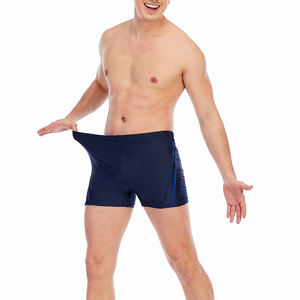 Polyester Spandex <b>Men's</b> <b>Shorts</b> Navy Blue Color Quick Dry Compression Fit <b>Elastic</b> <b>Waist</b> Summer <b>Shorts</b> For <b>Men's</b> - Product Image 4