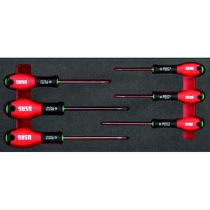 Surtido de módulos de espuma bicolor Usag con destornilladores Torx (6 piezas) - Product Image 1