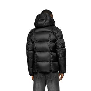 Hiver Hommes Capuche Stand Collar Coton Rembourré Épais Chaud Vestes Multi Couleurs Loose Windbreaker Imperméable Puffy Man Jacket - Product Image 2