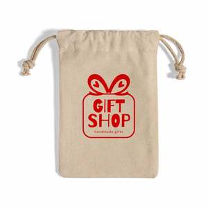 Customized Cotton Canvas <b>Drawstring</b> <b>Pouches</b> with Screen Printing for Personalized Logo Favor Bags - Product Image 5