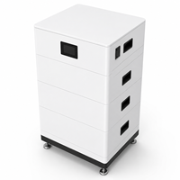 Batterie LiFePO4 empilable 5 kWh 51,2 V |   Système de stockage d'énergie solaire mobile modulaire avec BMS pour usage résidentiel