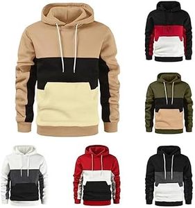 Sudadera con Capucha para Hombre, Color Naranja y Negro, Manga Raglán, Estilo Casual, Felpa, Corte Regular, Color Sólido, Ropa de Otoño, Servicio OEM - Product Image 4