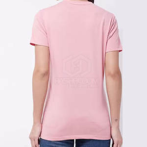 Camiseta de Mujer en Oferta, Algodón y Fibra de Bambú, Teñido Liso, Secado Rápido, Transpirable, Ligera, Colores Personalizados, MOQ Bajo - Product Image 3