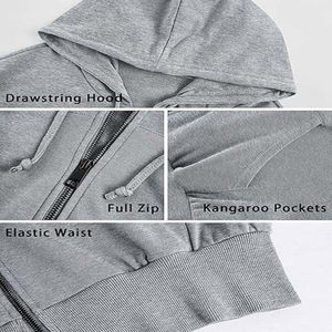 Top corto de primera calidad con capucha, sudaderas con capucha recortadas de manga larga para mujer, sudaderas con capucha cortas de alta calidad con logotipo personalizado para mujer - Product Image 5