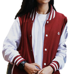 Chaqueta Bomber de Moda para Mujer con Cuello Personalizado, 100% Poliéster Transpirable, Relleno de Algodón Teñido Liso, Crudo Procesado para la Venta - Product Image 5
