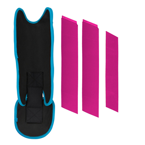 Protège-tibias de baseball en cuir de couleur vive, protection professionnelle, légers et réglables pour les sports de balle, la pratique, les matchs et les événements - Product Image 6