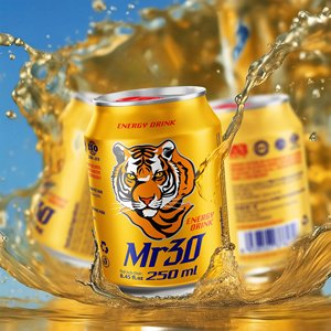 Bebida Energética Mr30 Sin Azúcar de Alta Calidad, Sabor Natural, Lata de Aluminio de 250 ml, Marca Privada OEM de Fábrica Vietnamita, Venta al Por Mayor - Product Image 1