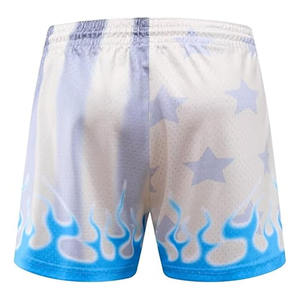 Pantalones cortos de motorista de talla grande gris oscuro para hombre estilo informal teñido de fábrica al por mayor - Product Image 4