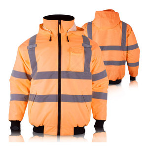 <b>Construction</b> <b>Clothes</b> Working Hi Vis Hoodie / High Visibility <b>Work</b> Wear Solid Color Hi Vis Hoodie for Unisex - Product Image 3