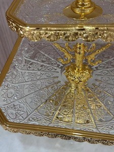 2025 meilleurs produits cristal verre fruits or plaque alliage pour la maison hôtel mariage Premium décor à la maison - Product Image 2