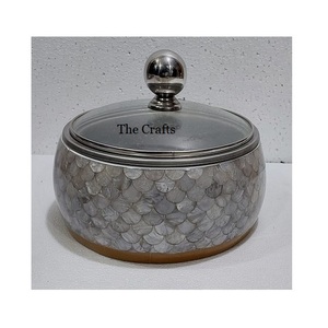 Marmite en bois et en acier en vrac avec nacre pour mariage hôtel et restaurant servant une casserole - Product Image 6