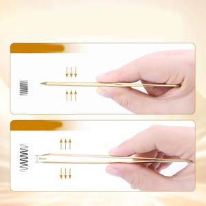 Pinzas para pestañas de etiqueta privada personalizadas de alta precisión, Punta puntiaguda de acero inoxidable para extensión de pestañas, aislamiento de pestañas naturales - Product Image 5