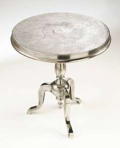 Mesa Redonda Moderna de Aluminio para Hogar u Hotel, Tamaño y Acabado Personalizables para Café o Decoración - Product Image 1