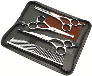 Ciseaux de toilettage professionnels pour chiens de 7 pouces Ciseaux amincissants en acier inoxydable de qualité supérieure 5 en 1 sans danger pour le toilettage des chiens - Product Image 1
