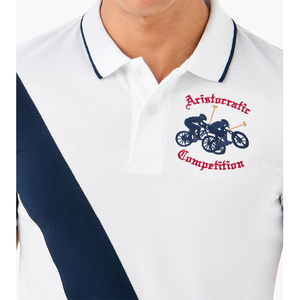 Camiseta Polo bordada de verano para hombre informal de negocios, camisa transpirable con solapa suelta de patrón sólido, Etiqueta Privada - Product Image 4