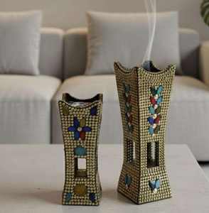 Quemador de Incienso Árabe de Latón Refinado con Arte Tradicional y Forma Moderna Elegante, Uso Religioso, Diseño Ecológico Hecho a Mano - Product Image 2