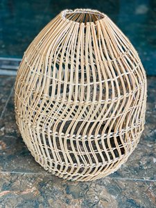 High Quality Modern Seagrass Rattan <b>Bamboo</b> Handwoven Customizable Chandelier Lampshade for Home Cafe Decor - Product Image 2