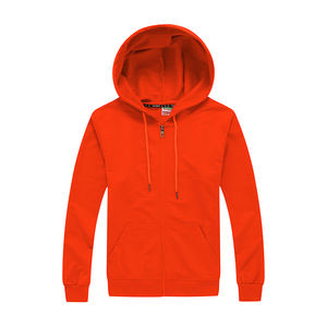 Nouvelle mode pour hommes couleur unie 100% coton décontracté hiver sweat à manches longues surdimensionné polaire à capuche fermeture éclair à capuche nouveau Style - Product Image 4