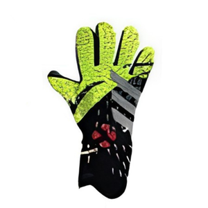 Gants de gardien de but de football noir-gris respirants, antidérapants, avec paume en latex et protection supplémentaire des doigts, pour entraînement et match - Product Image 6